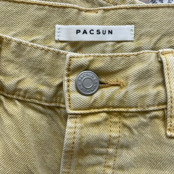 PacSun Yellow High-Rise Straight Jean - Picture 2 of 5